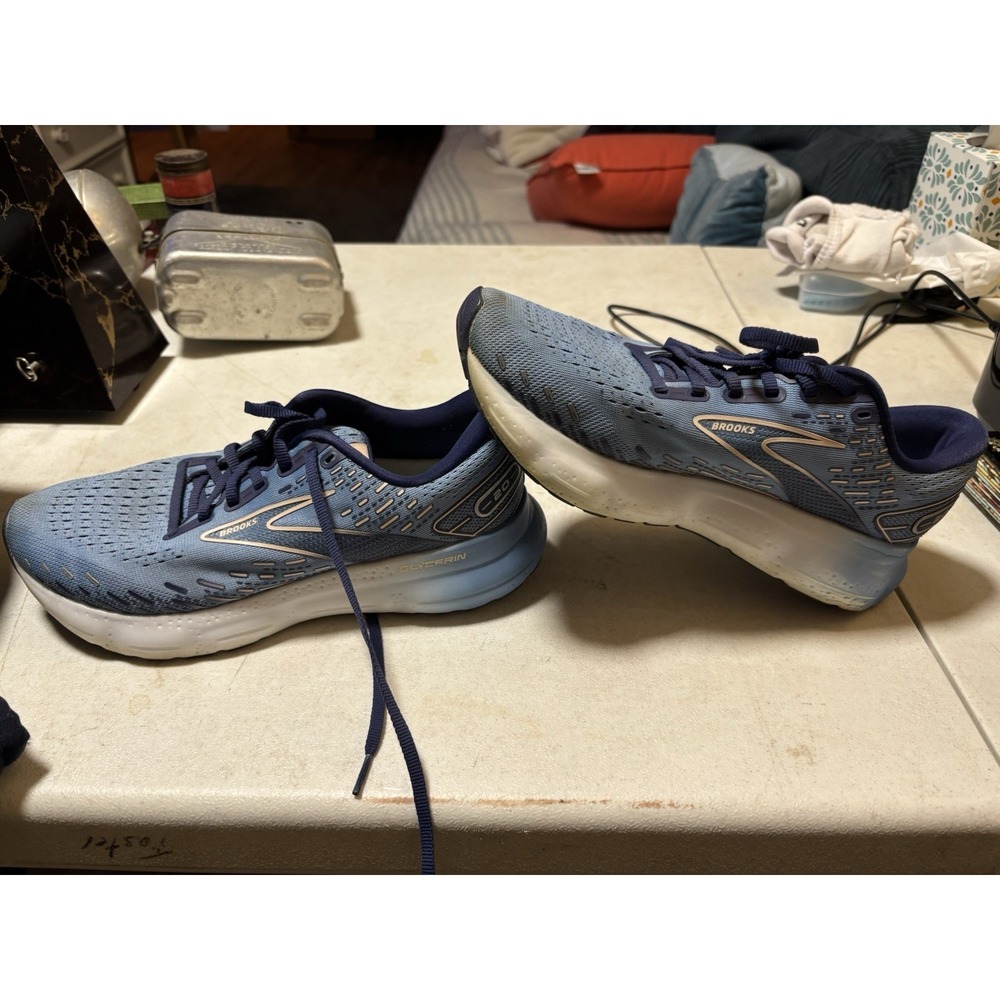 Brooks Glycerin 20 Sneakers Women‎ 9 Medium B Blissful Blue 1203691B478